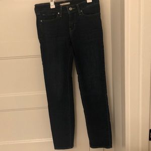 Dark wash Levi’s jeans